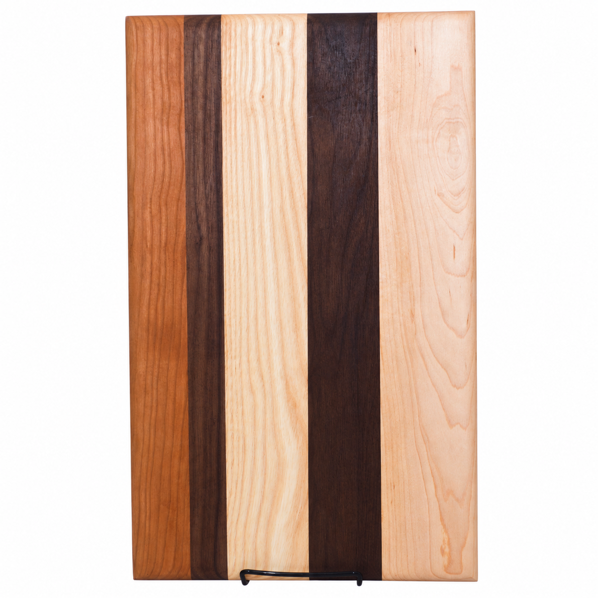 Conway multi-wood cutting board — supplier branding digitally removed from original photo