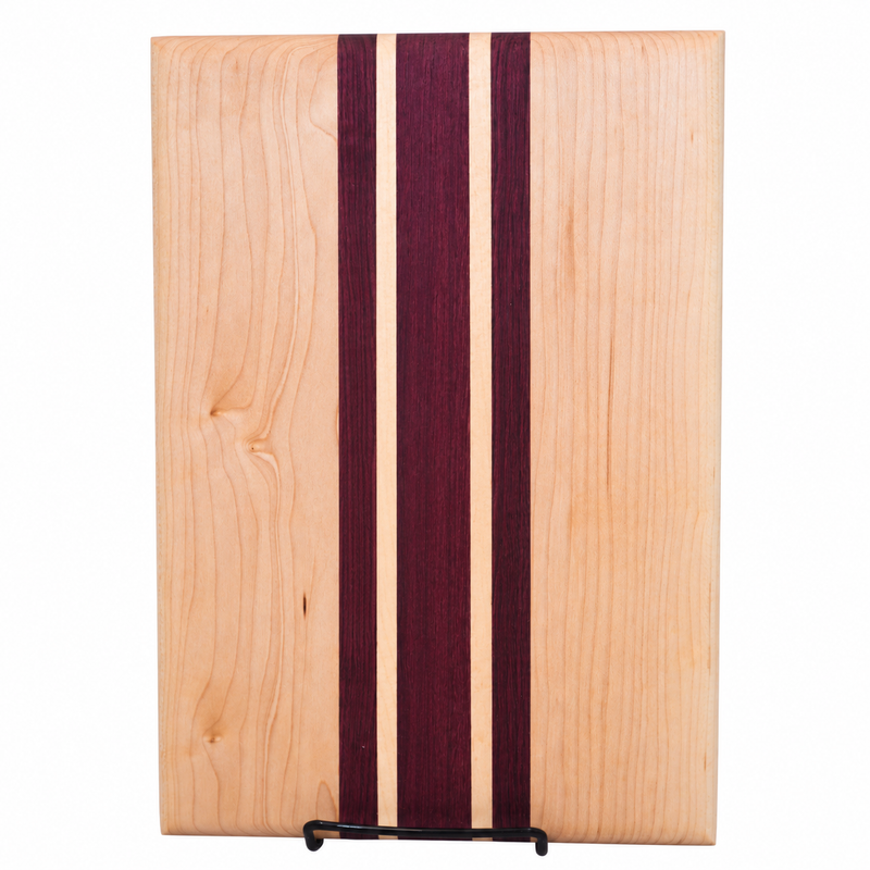 Nantucket multi-wood cutting board — supplier branding digitally removed from original photo