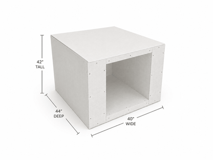 Chicago Brick Oven - Ready To Finish Base Cabinet (Pedestal) 42" with RTF Available by Chicago Brick Oven