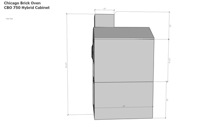 Chicago Brick Oven - Ready To Finish Hybrid Oven Enclosure Cabinet with RTF Available by Chicago Brick Oven