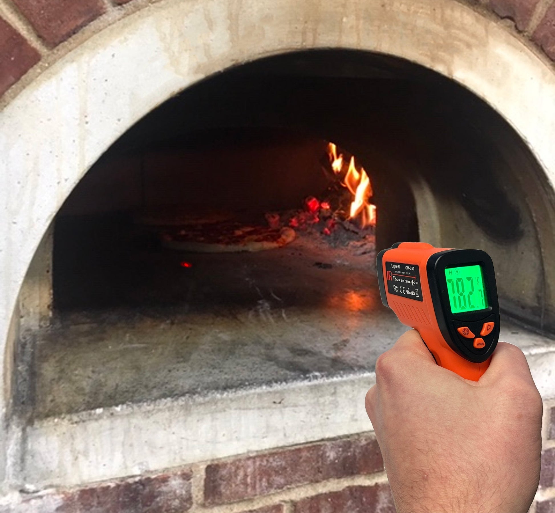 Infrared Thermometer Gun for Pizza Oven, Grill, Meat, Griddle, HVAC, Engine | - 58°F to 1022°F Range - Chicago Brick Oven