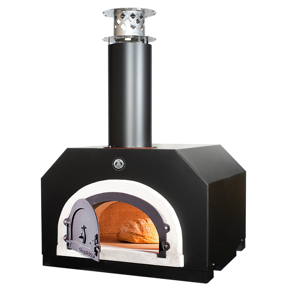 CBO 750 Countertop | Wood Fired Pizza Oven | 38" x 28" Cooking Surface Solar Black with 750 by Chicago Brick Oven