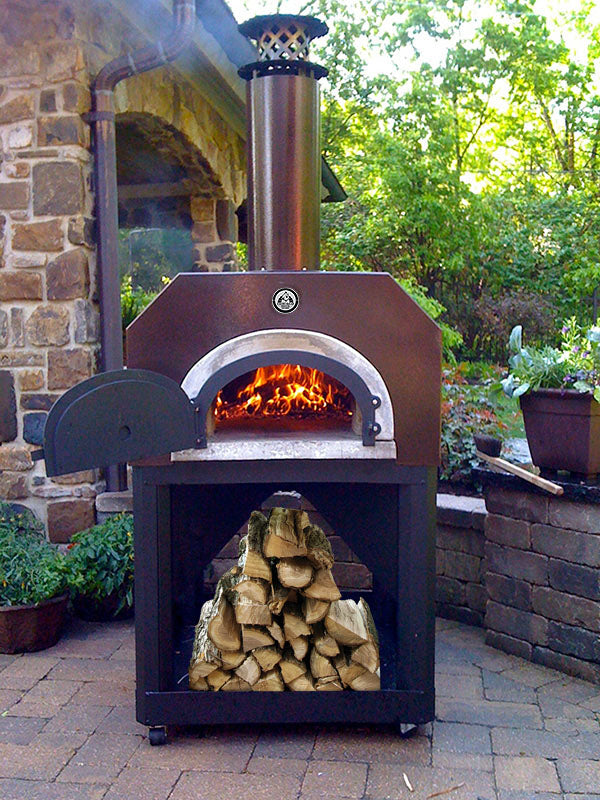 Chicago Brick Oven CBO 750 Wood Fired Mobile Pizza Oven Silver Vein