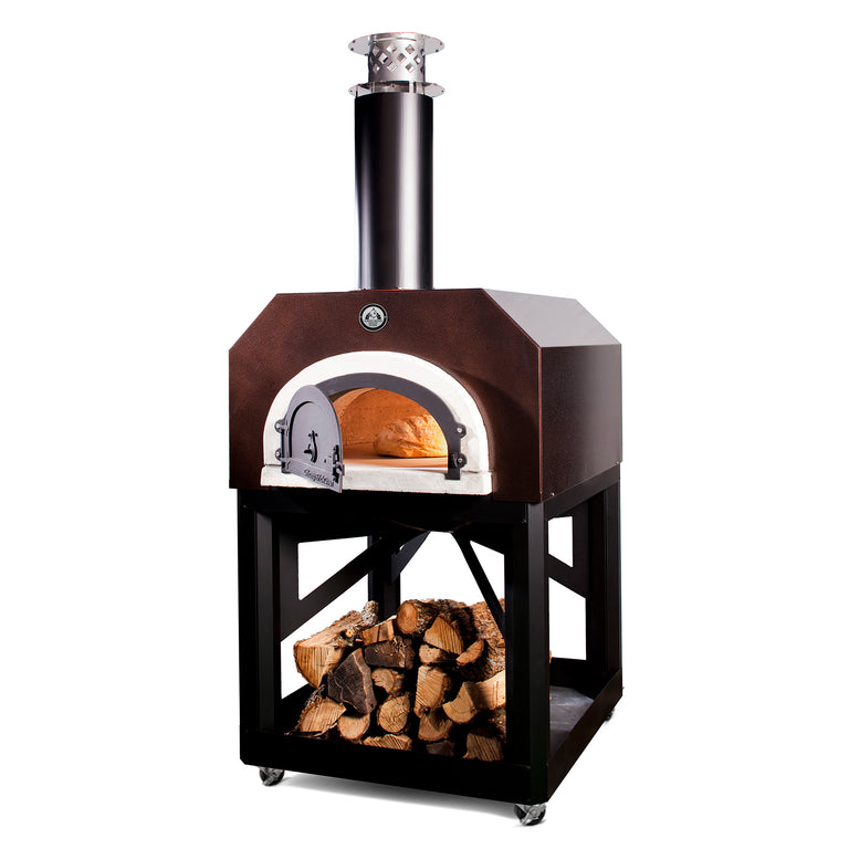 Backyard Pro 38 1/2 Stainless Steel Hybrid Wood / Liquid Propane Outdoor  Pizza Oven with Stand