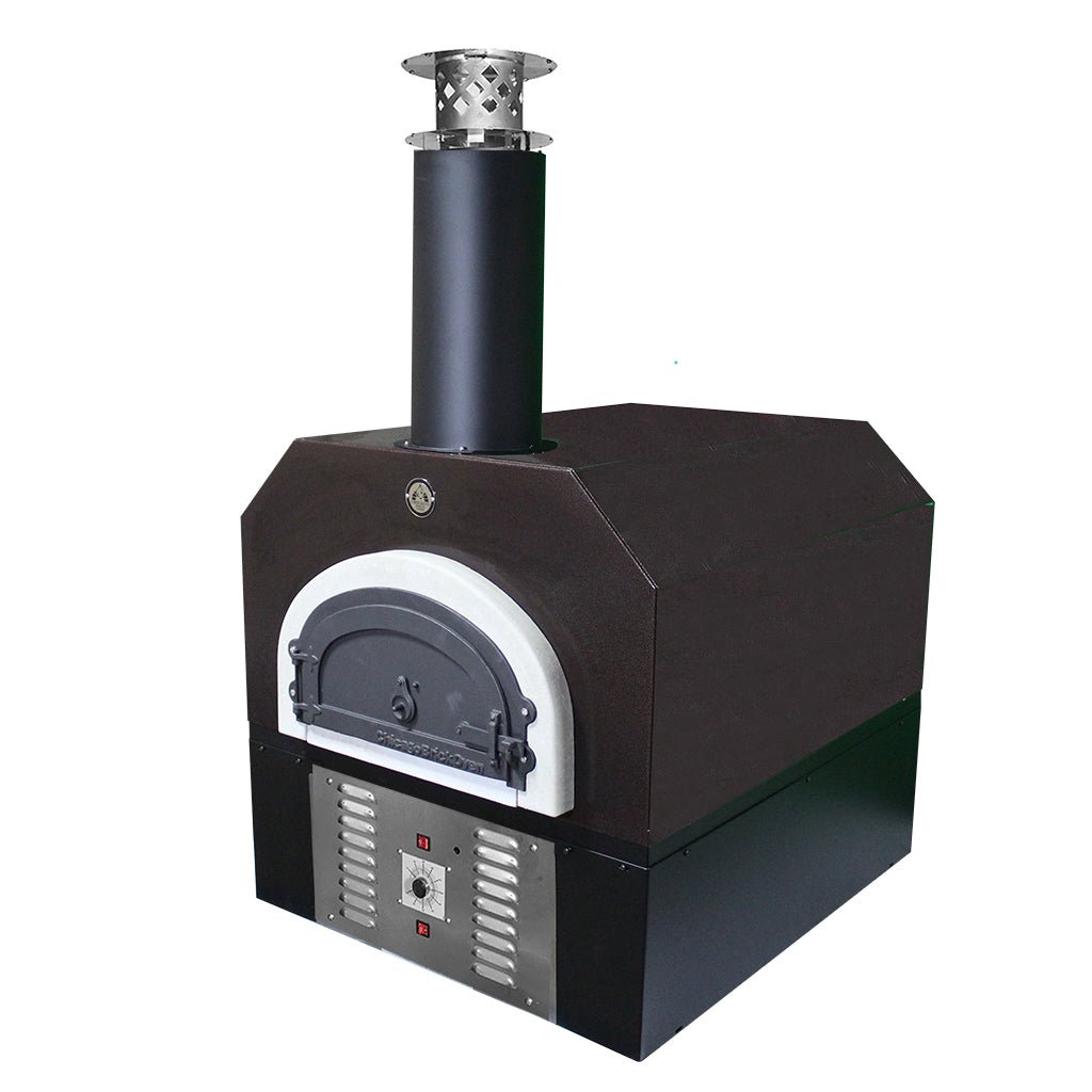 Three-quarter view of the Copper Vein CBO 750 Hybrid Countertop with its decorative door closed
