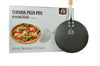 Chicago Brick Oven Aluminum Pizza Peel - Turning Pizza Paddle with Leather Strap and Detachable Wood Handle - Bakeware & Pizza Oven Accessories - 9 in